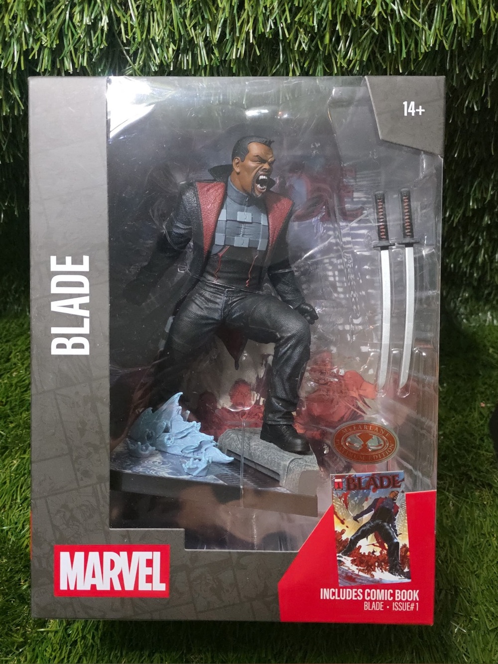 Marvel Blade Collectible Figure in Black and Red Packaging